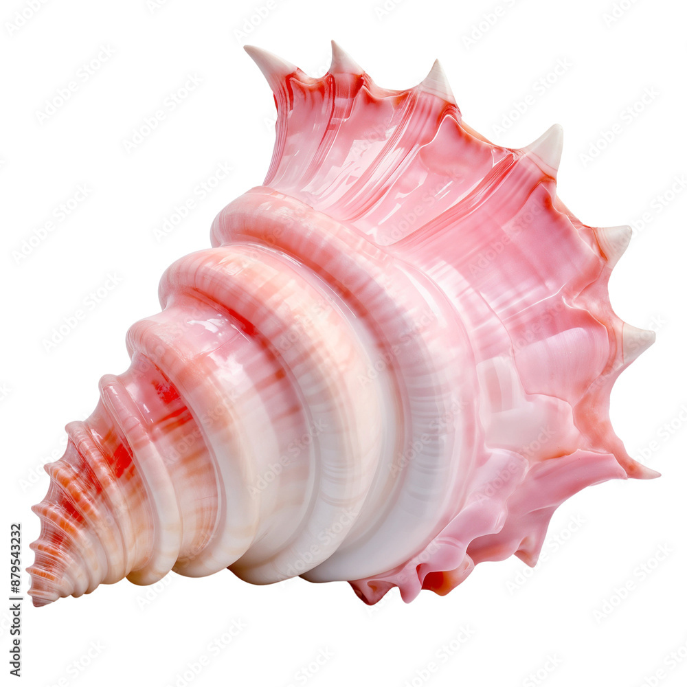 Pink conch shell isolated on transparent background Pink conch shell isolated on transparent background