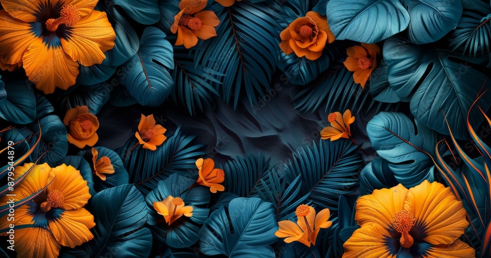 Fototapeta premium Vibrant Floral Pattern, Design Inspiration