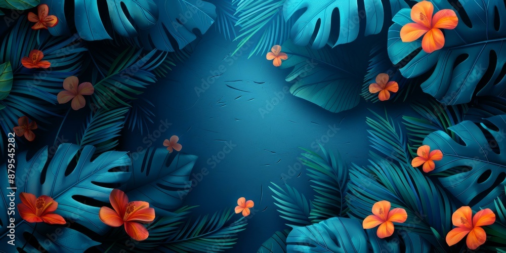 Fototapeta premium Tropical Paradise Illustration