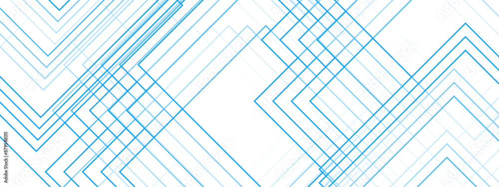 Fototapeta premium Abstract colorful Geometric squares with futuristic digital landscape. line elegant colorful striped diagonal line technology concept. Concept for dynamic websites, poster,booklet.