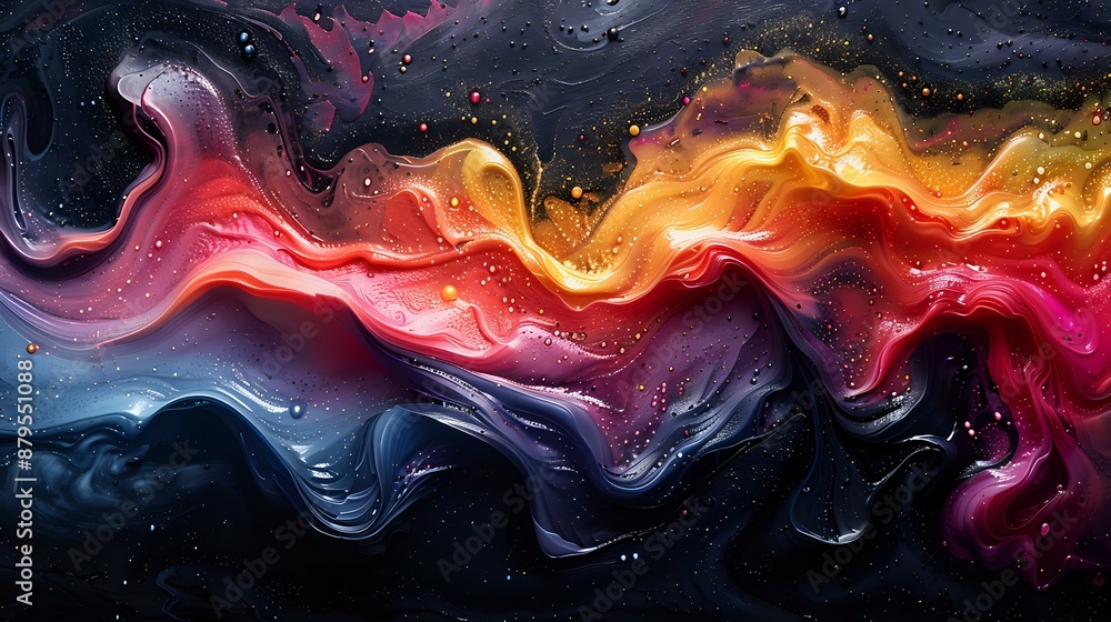 Dynamic and vibrant abstract art with a mix of bold colors and flowing textures. Perfect for themes of creativity, modern art, and design. Dynamic and vibrant abstract art with a mix of bold colors and flowing textures. Perfect for themes of creativity, modern art, and design.