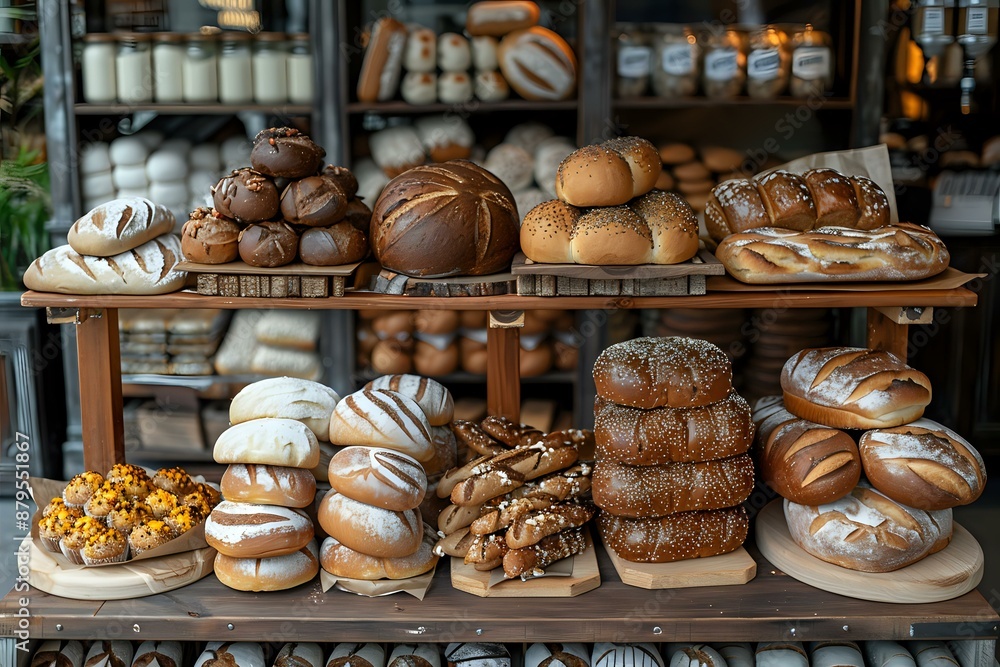 Assortment of fresh baked bread, perfect for culinary themes, bakery promotions, and food-related designs. Assortment of fresh baked bread, perfect for culinary themes, bakery promotions, and food-related designs.