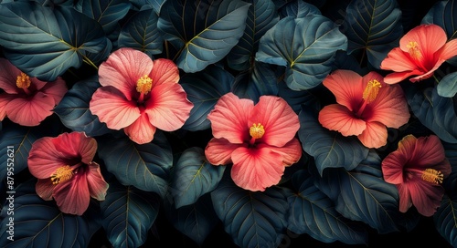 Vibrant Pink and Red Flowers, Beautiful Plants, Nature