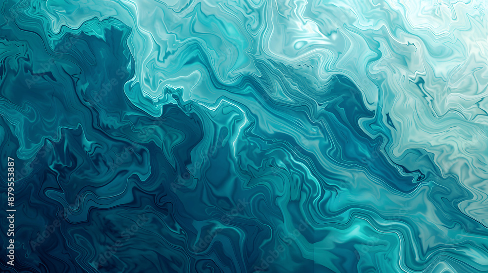 Abstract design with seamless gradient of teal and turquoise Abstract design with seamless gradient of teal and turquoise