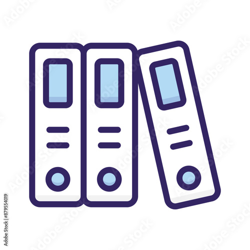 A vectors of files in modern style, trendy icon of binders