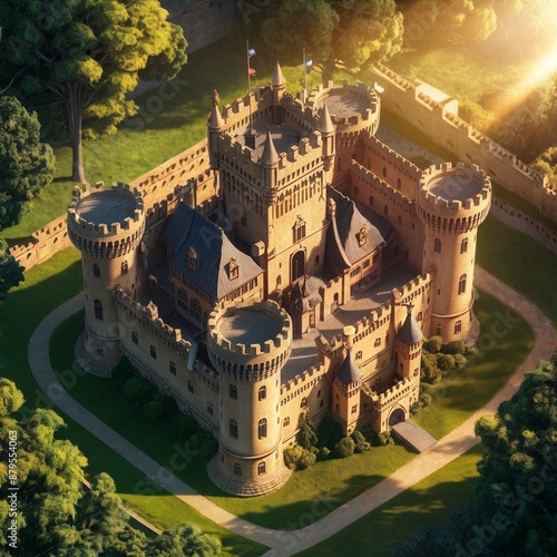 castle in the night