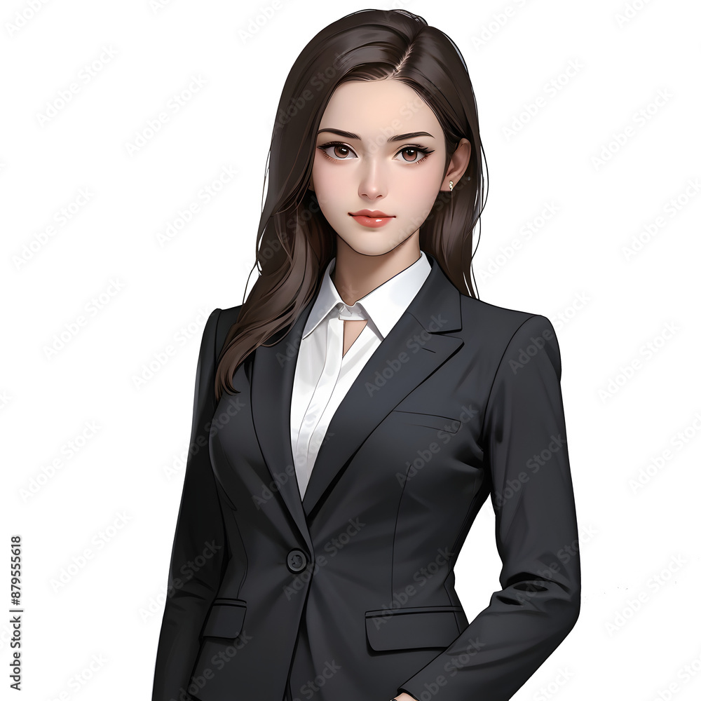 Beautiful businesswoman in business clothes Beautiful businesswoman in business clothes