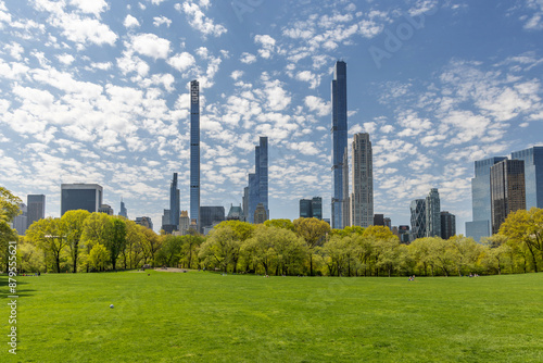 Manhattan skyscrapers and Central Park