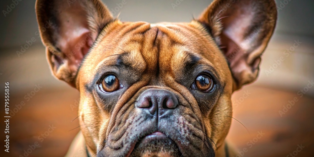 A Close Up Portrait of a French Bulldog with Big Eyes, Close Up, Photography , French Bulldog , dog , pet A Close Up Portrait of a French Bulldog with Big Eyes, Close Up, Photography , French Bulldog , dog , pet