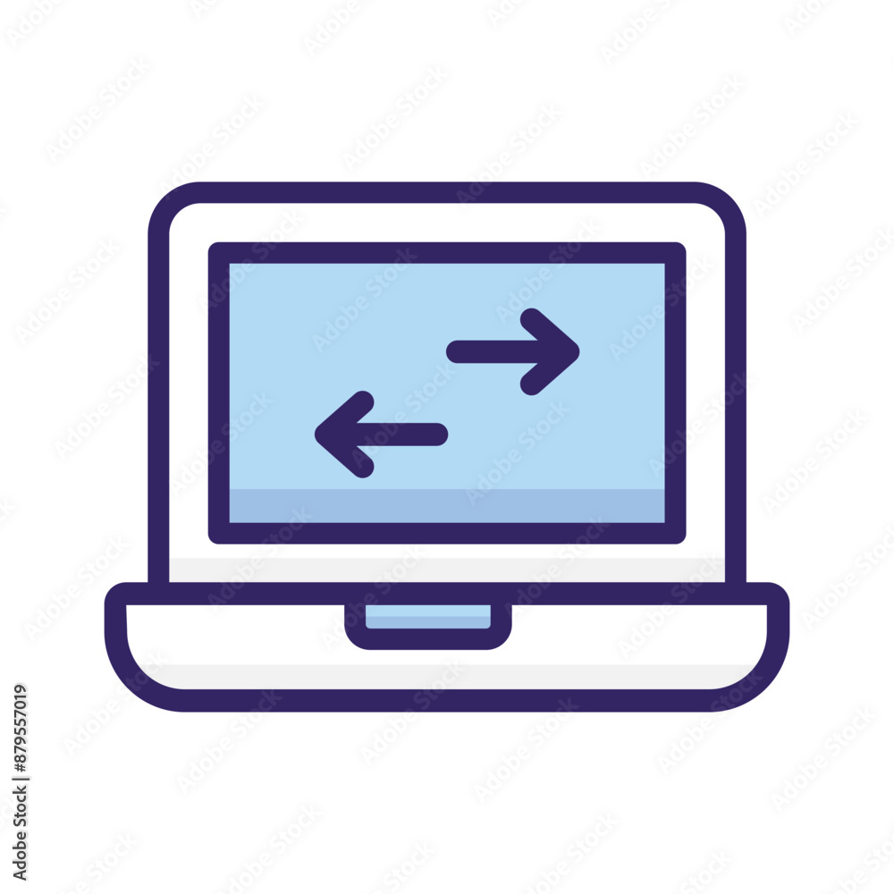 Trendy icon of data transfer in modern style Trendy icon of data transfer in modern style