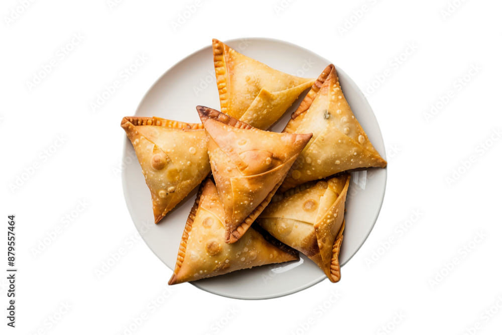 beautifully decorated plate of samosa transparent pn beautifully decorated plate of samosa transparent pn
