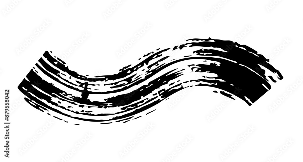 Black ink paint vector brush strokes. Thick dirty distress texture. Grunge rough paint brushes. touch material, dirty splash, handwritten texture simple stripes. Black ink paint vector brush strokes. Thick dirty distress texture. Grunge rough paint brushes. touch material, dirty splash, handwritten texture simple stripes.