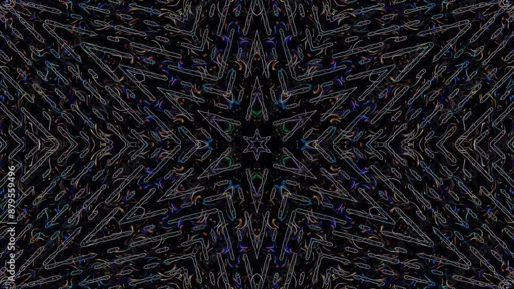 3D Abstract shining bright lines set wave,star black background 3D Abstract shining bright lines set wave,star black background