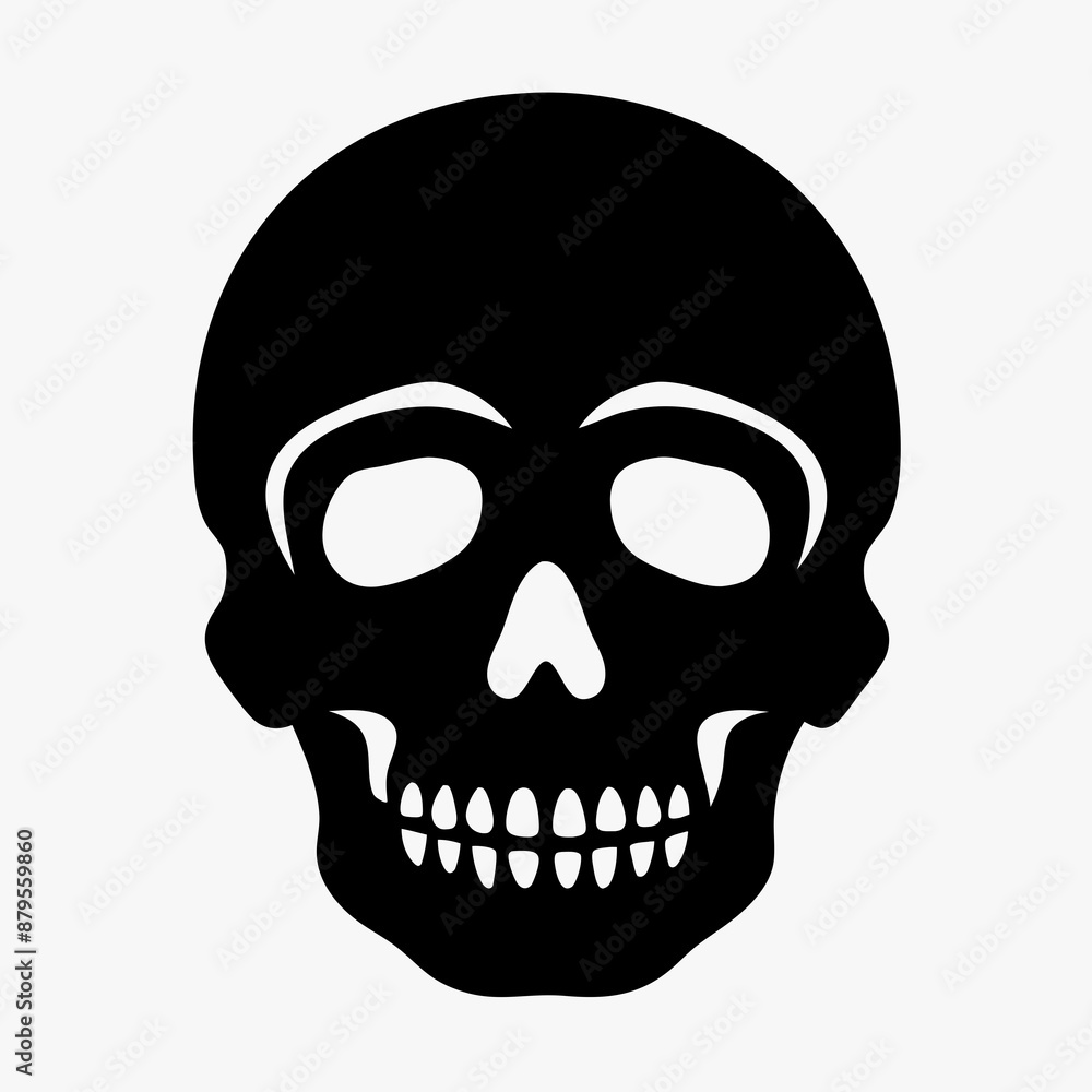 Skull vector illustration, Halloween skull vector art, skull silhouette, skull and crossbones Skull vector illustration, Halloween skull vector art, skull silhouette, skull and crossbones