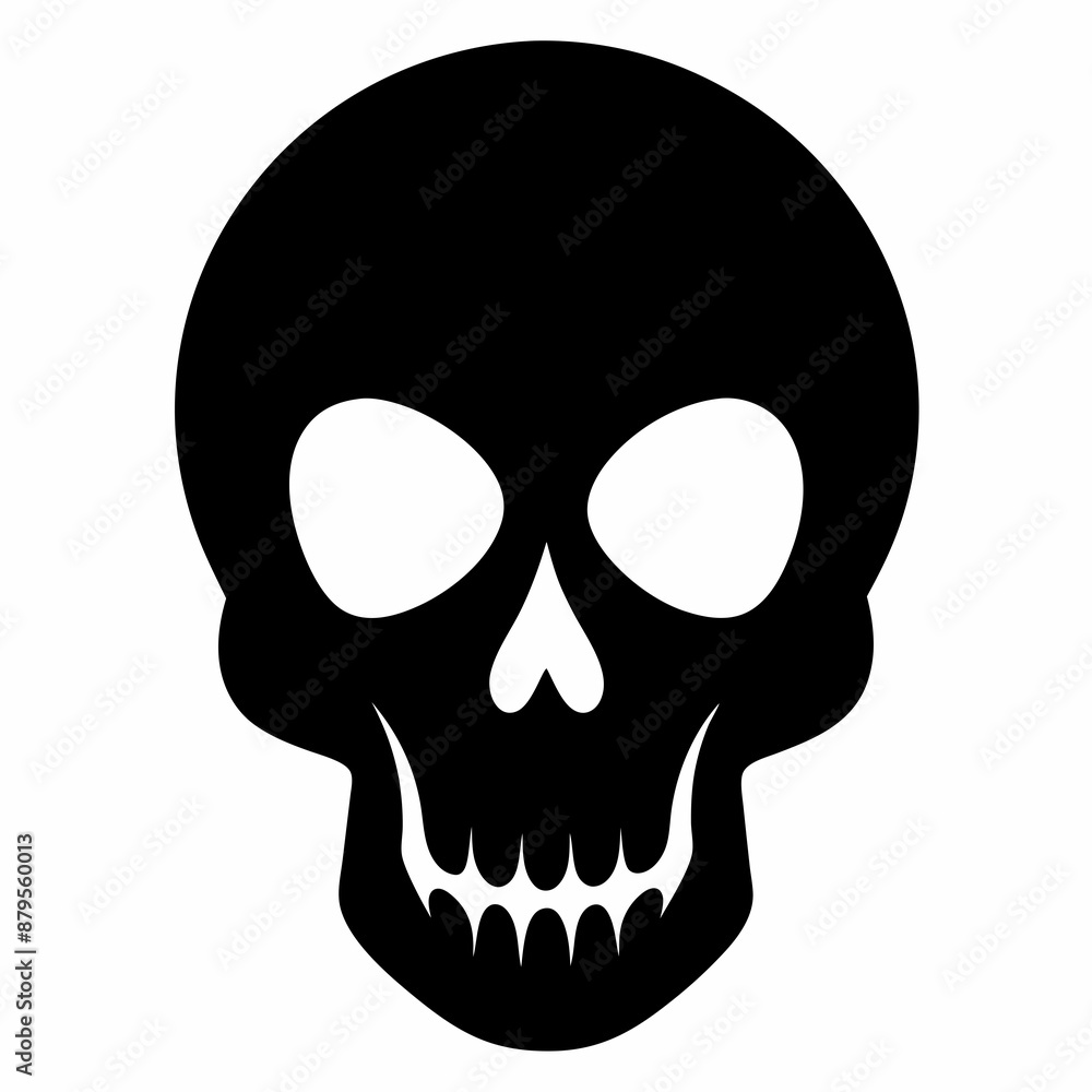 Skull vector illustration, Halloween skull vector art, skull silhouette, skull and crossbones Skull vector illustration, Halloween skull vector art, skull silhouette, skull and crossbones