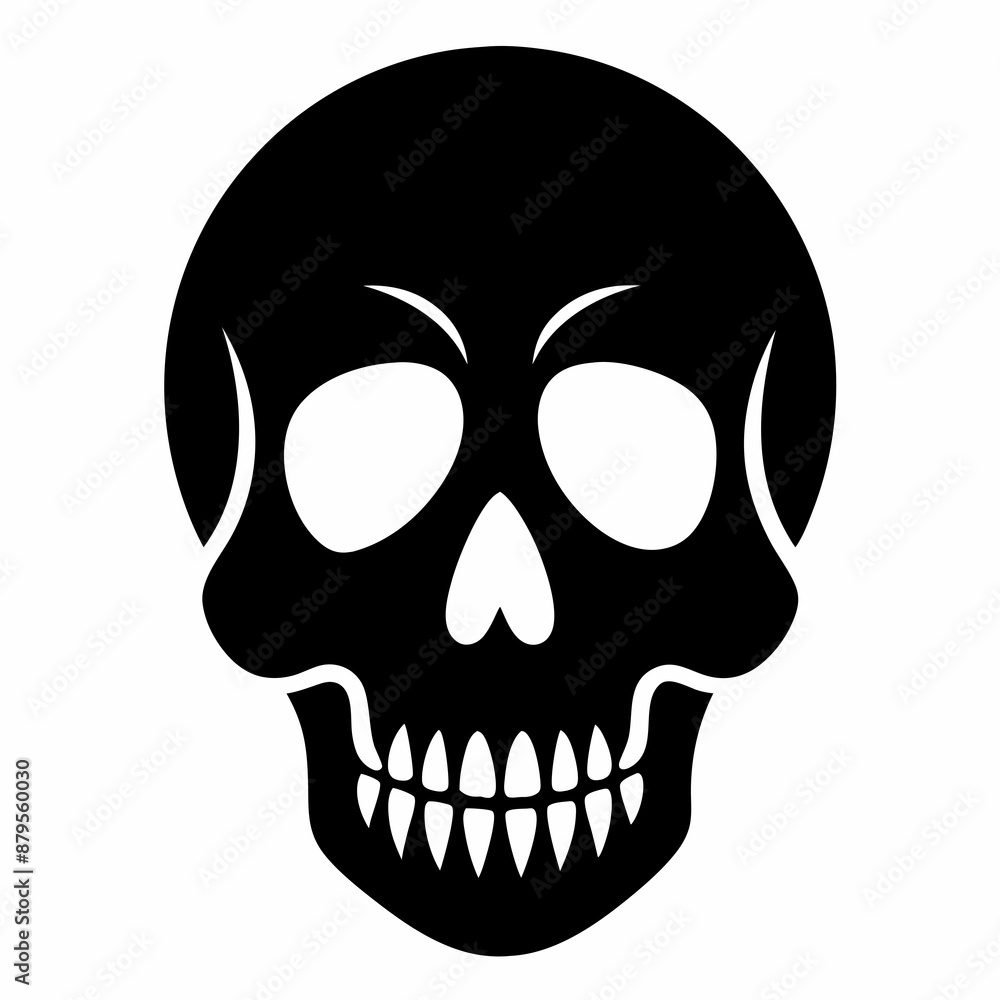 Skull vector illustration, Halloween skull vector art, skull silhouette, skull and crossbones Skull vector illustration, Halloween skull vector art, skull silhouette, skull and crossbones