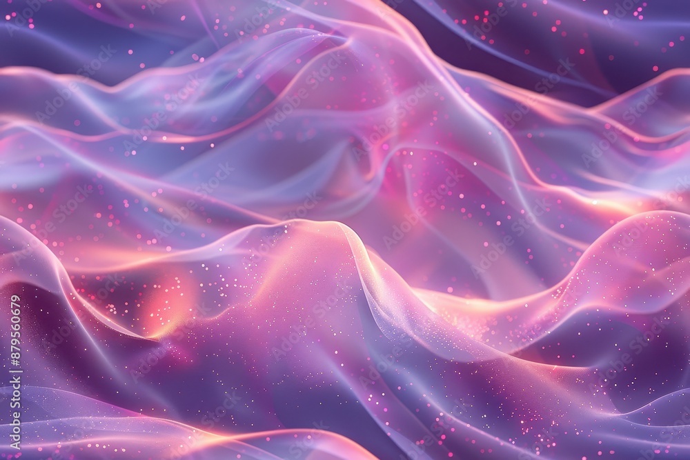 Obraz premium Abstract Background with Wavy, Glitter, and Pink and Purple Colors