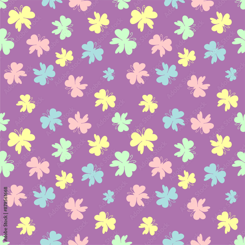 Seamless vector illustration print pattern background wallpaper with butterflies summer spring for textile, paper, pack etc Seamless vector illustration print pattern background wallpaper with butterflies summer spring for textile, paper, pack etc