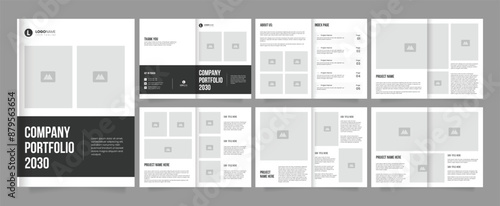 Architecture portfolio real estate brochure template architecture book design vector EPS template