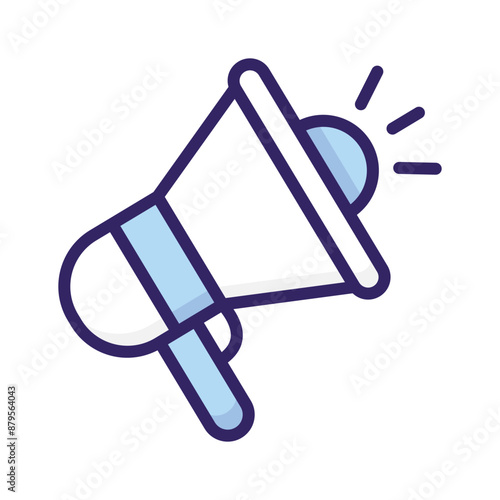 Grab this beautifully designed icon of megaphone in editable style, a customizable vector of loudspeaker