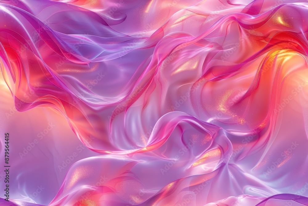 Abstract 3D Background with Pink and Orange Fluid Waves Abstract 3D Background with Pink and Orange Fluid Waves