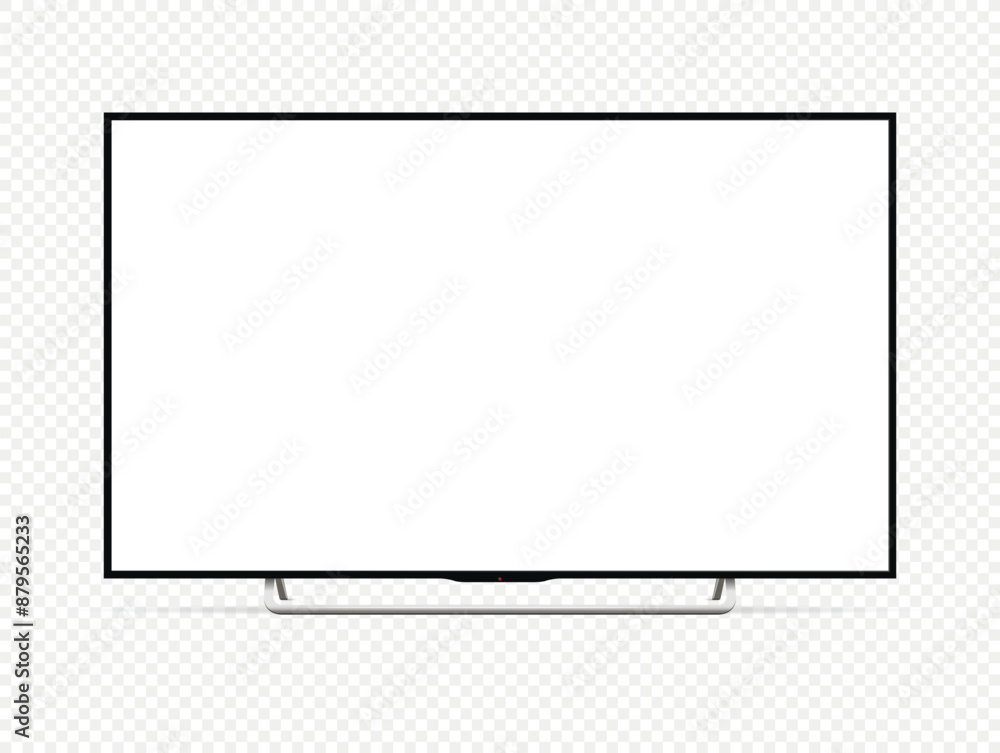 Realistic tv flat screen mockup. Blank television template. Vector illustration. Realistic tv flat screen mockup. Blank television template. Vector illustration.