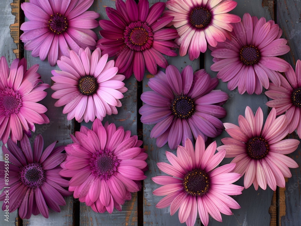 Fototapeta premium Pink Geraniums in Bloom