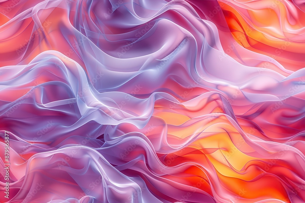 Abstract Pink And Orange Wavy Background Illustration Abstract Pink And Orange Wavy Background Illustration