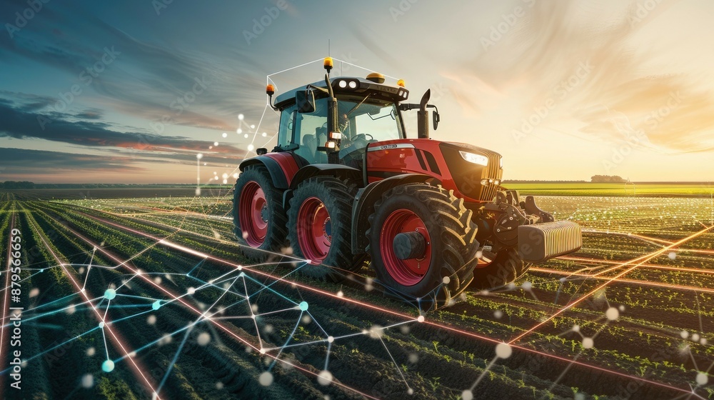 Autonomous tractor optimizing farming operations through smart ...