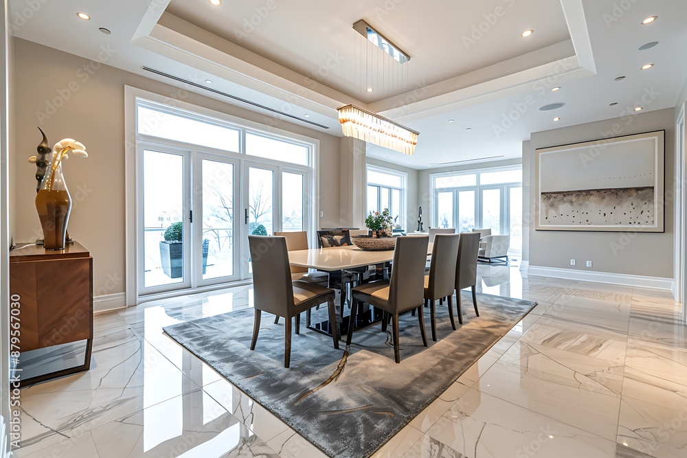 Fototapeta premium Modern Dining Room with a View