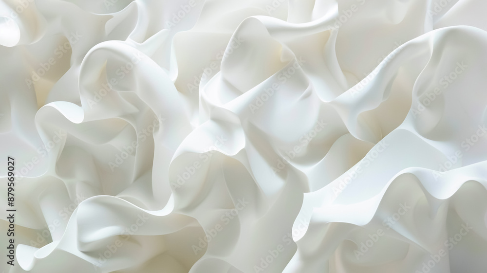 Obraz premium white silk fabric background