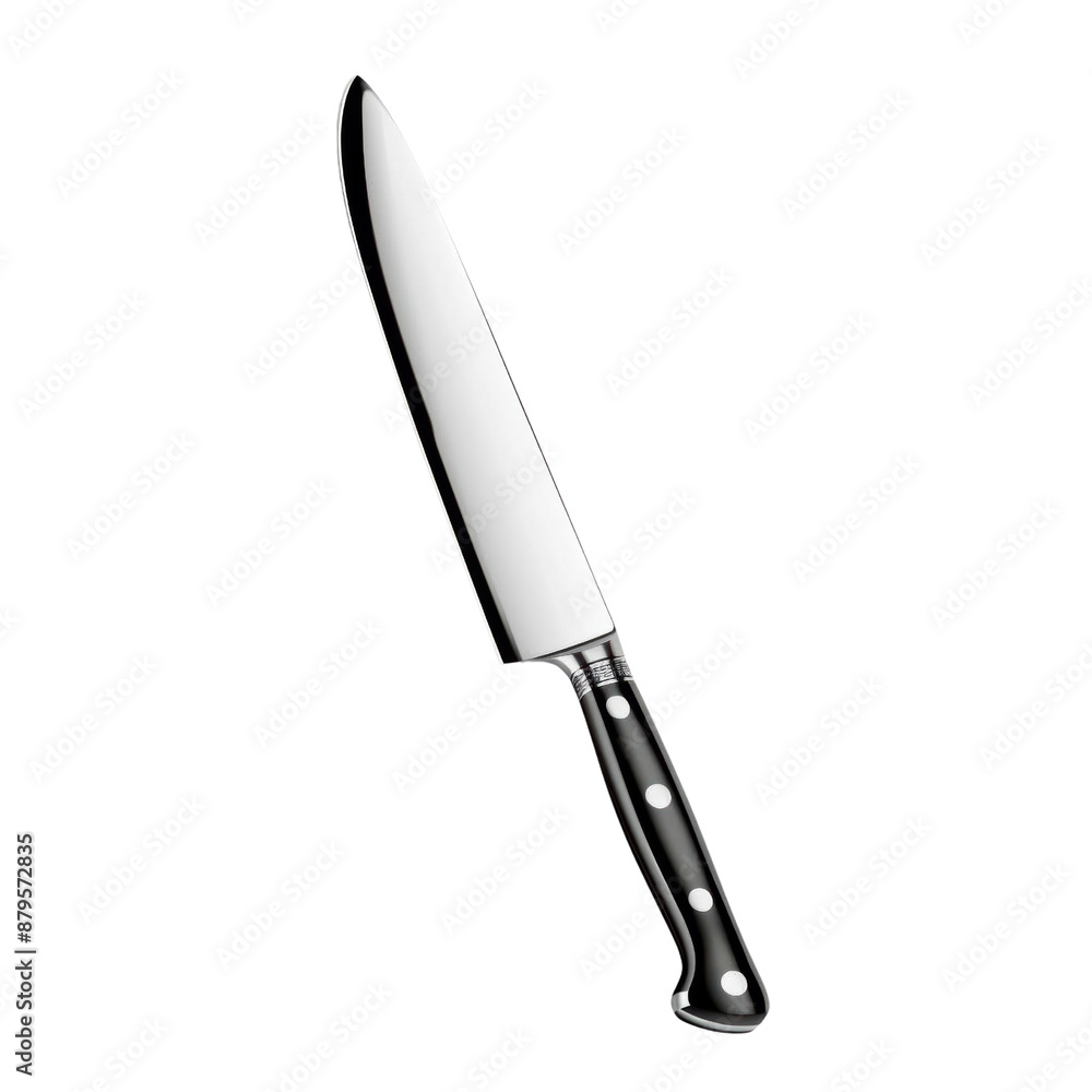 High-quality stainless steel kitchen knife with a black handle, perfect for slicing, chopping, and dicing. Essential culinary tool. High-quality stainless steel kitchen knife with a black handle, perfect for slicing, chopping, and dicing. Essential culinary tool.