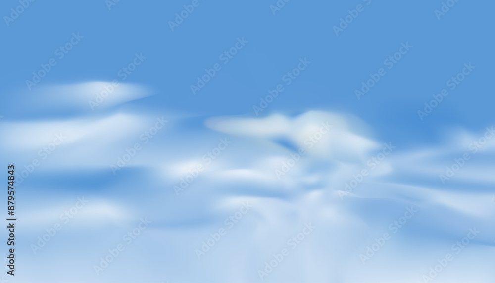 Fototapeta premium Blue sky background with white clouds