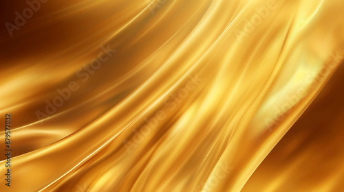 高級感のあるゴールドの輝きとシルクなヘアラインテクスチャのアブストラクトな金の背景デザイン_クリスマス・ギフトシーンなど