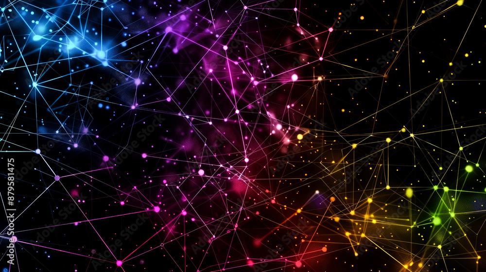 Fototapeta premium background connected line for internet or networking