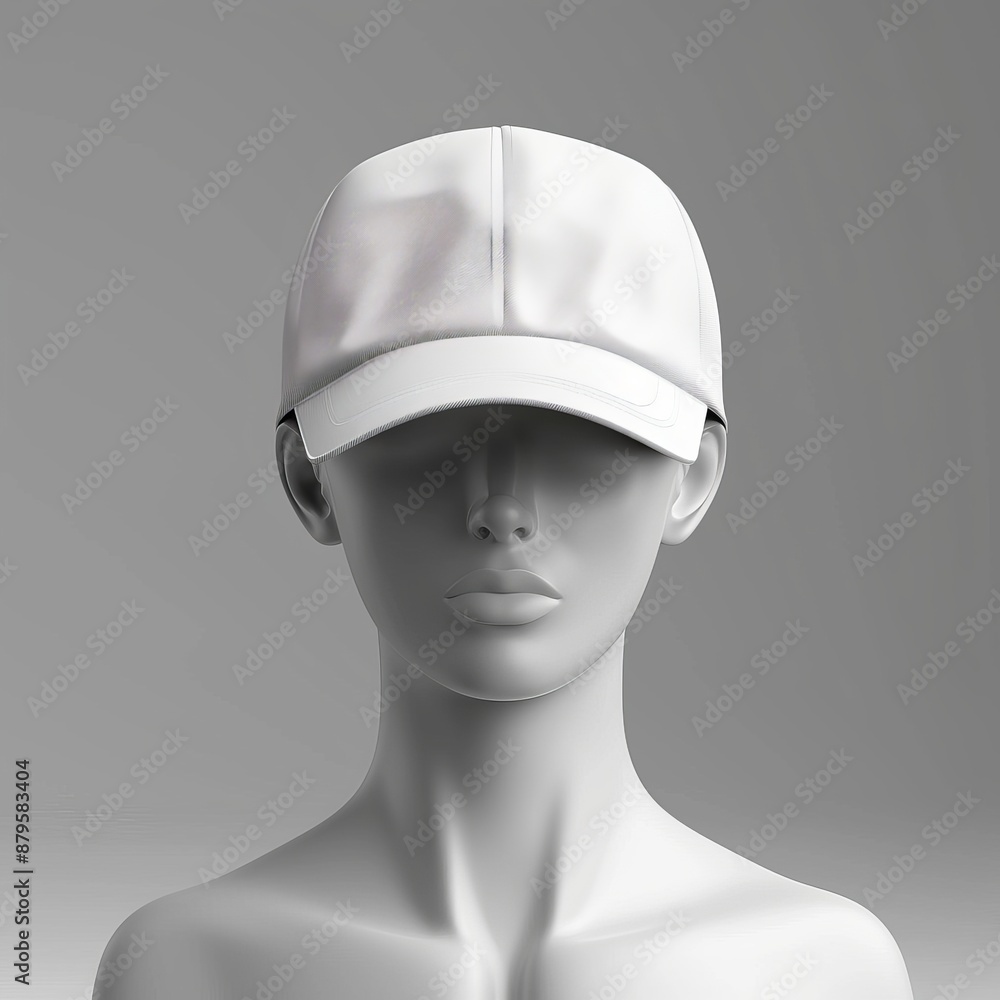 realistic white cap with mannequin mockup Job ID: 56fa4c8b-eeb8-423a-8cb1-843fa8c1ec52 realistic white cap with mannequin mockup Job ID: 56fa4c8b-eeb8-423a-8cb1-843fa8c1ec52