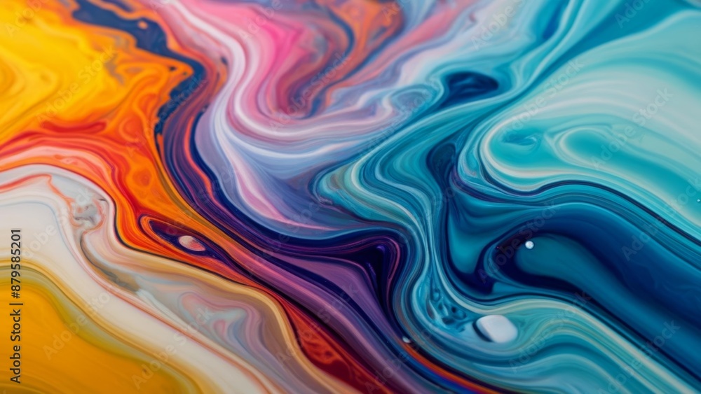 Vibrant abstract art with flowing lines and colors Vibrant abstract art with flowing lines and colors