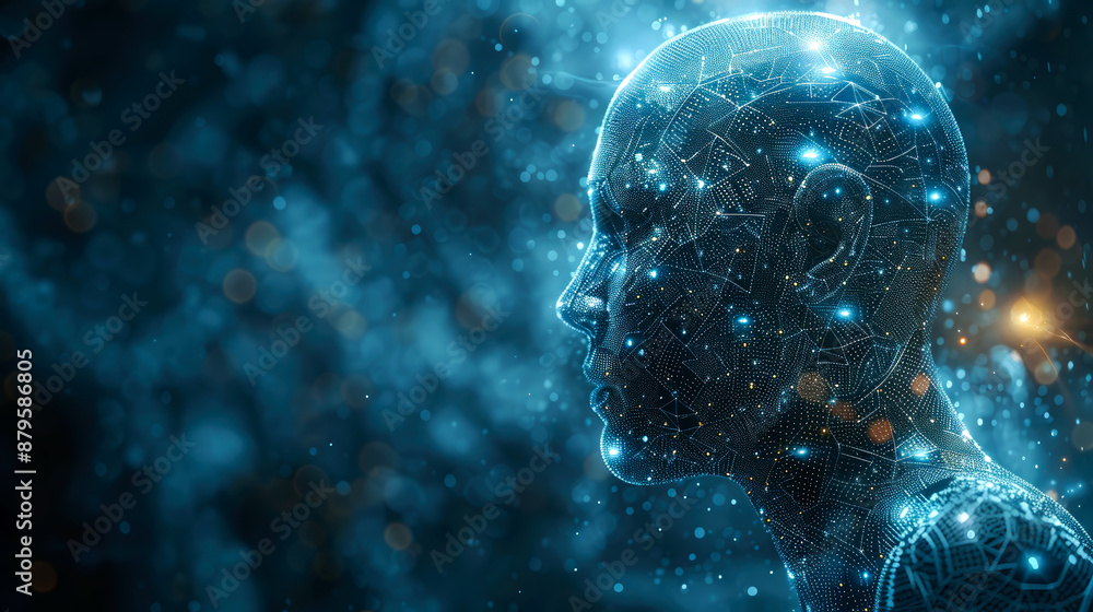background digital AI or artificial intelligence background digital AI or artificial intelligence