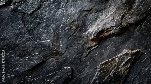 Wallpaper Mural A dark grey or black slate background or texture. Black granite slabs as a background. Torontodigital.ca