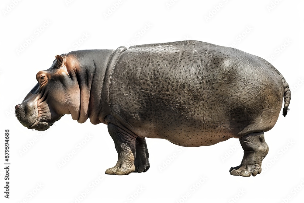 Isolated hippo - Stock Image Isolated hippo - Stock Image
