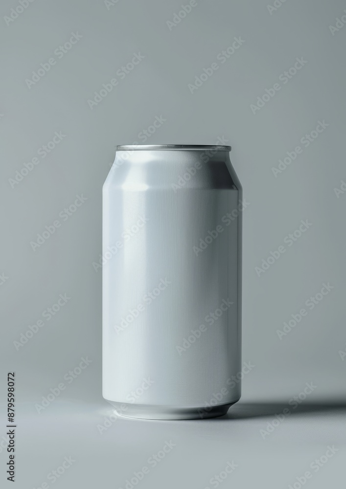 The white tin can template is a metal container template with a blank package inside. The white tin can template is a metal container template with a blank package inside.
