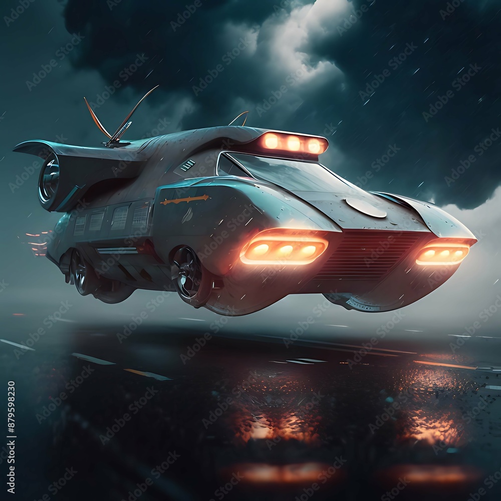 spaceship flying car in the sky spaceship flying car in the sky