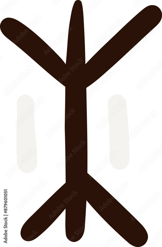 Obraz premium abstract african art shapes Tribal doodle decoration ethnic shapes