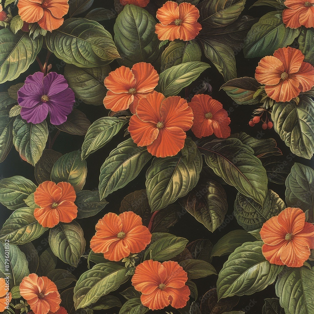 Fototapeta premium Colorful Tropical Flowers