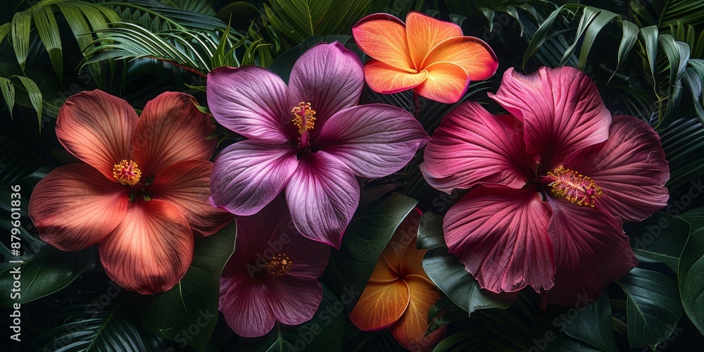 Colorful Flowers in a Garden Colorful Flowers in a Garden