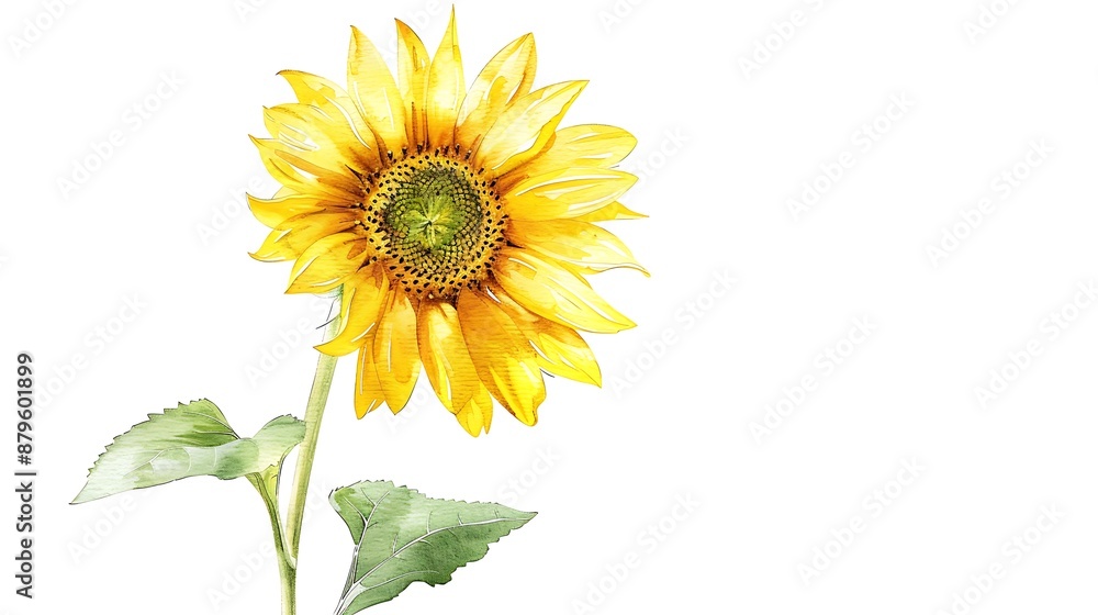 Fototapeta premium Watercolor Sunflower Bouquet