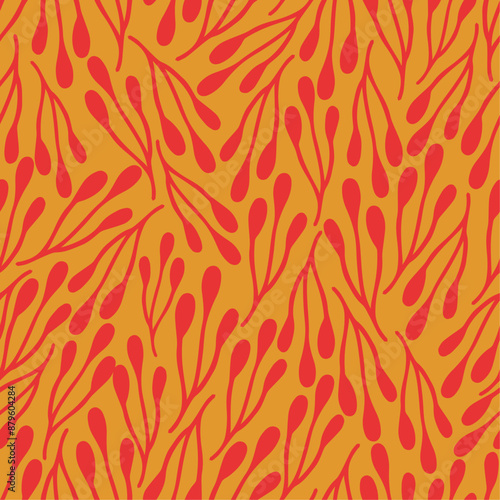 Abstract summer artistic illustration pattern. Creative collage contemporary seamless pattern.