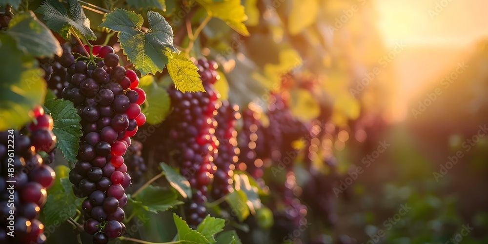 Monk fruit farm glows in sunrise highlighting vibrant beauty of agriculture. Concept Nature, Agriculture, Monk Fruit Farm, Sunrise Glow, Vibrant Beauty Monk fruit farm glows in sunrise highlighting vibrant beauty of agriculture. Concept Nature, Agriculture, Monk Fruit Farm, Sunrise Glow, Vibrant Beauty