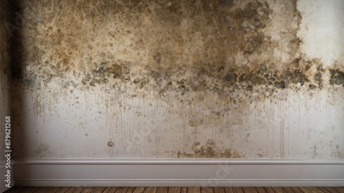Dirty Wall has Mold, Fungi, Dust-like