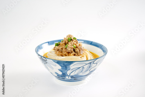 Seafood Udon Noodles，beef Udon，curry Udon， Japanese cuisine: cold shabu-shabu udon photo